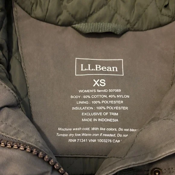 L.L. Bean Women's Olive Utility Jacket - Size XS - Picture 2 of 16